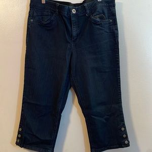Dana Buchman slimming denim capri size 16